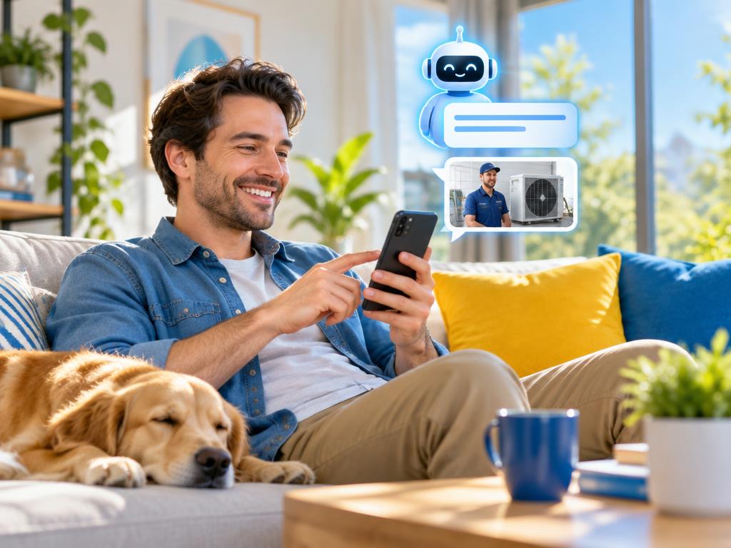 Person asking an AI assistant for a recommendation